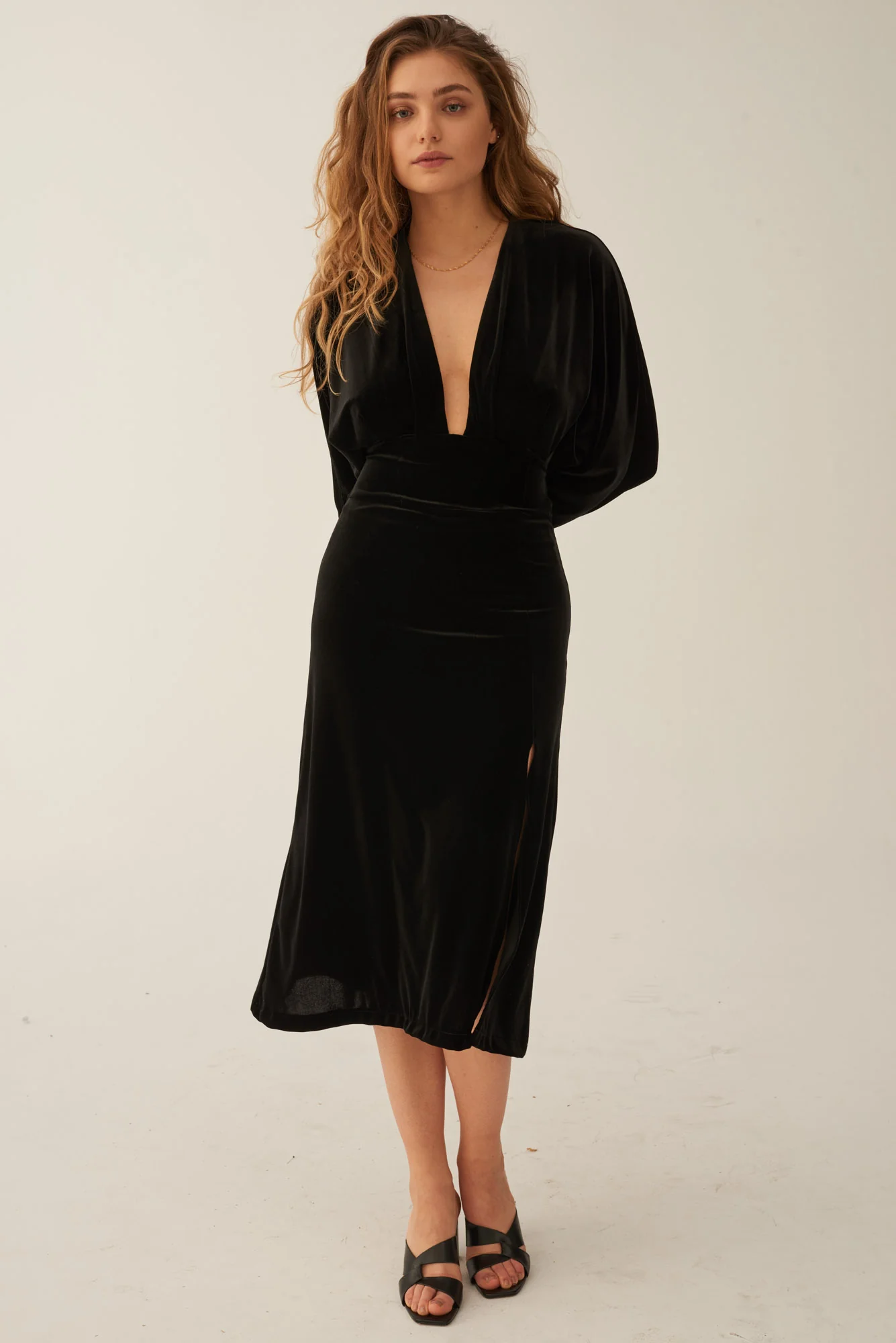 Date Night Midi Dress Black - Image 5
