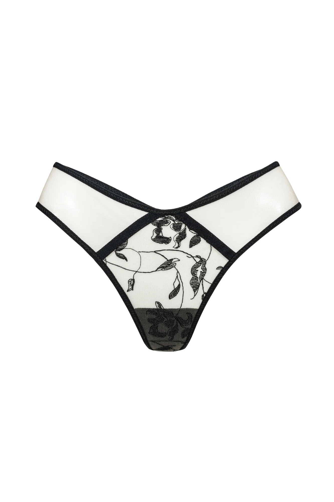 Deja Vu Thong Floral Black - Image 5