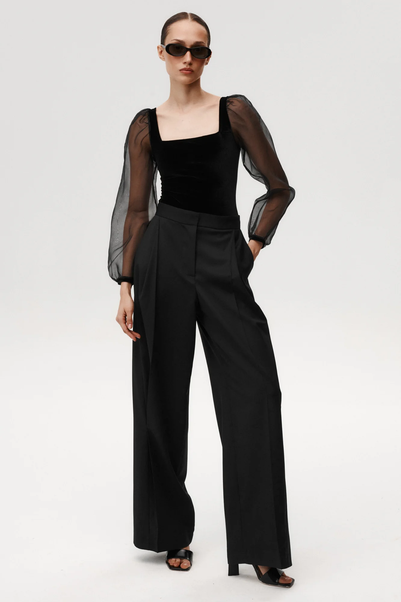 Hazy Line Bodysuit Black - Image 3