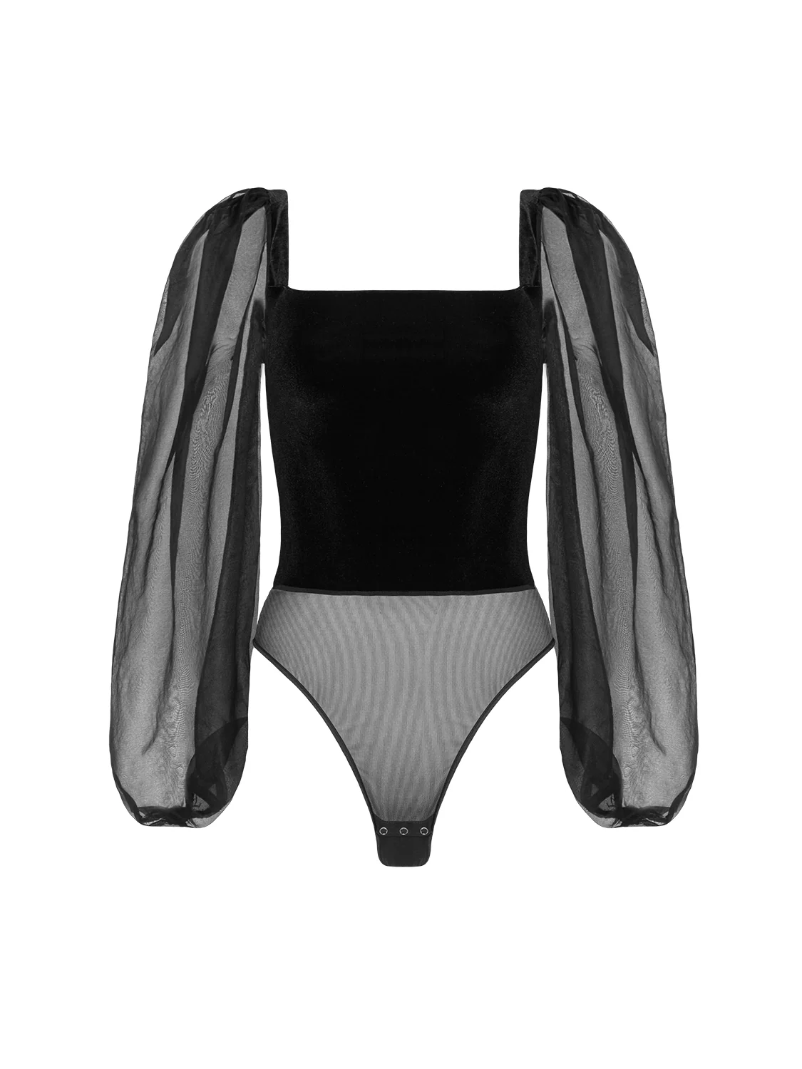 Hazy Line Bodysuit Black - Image 9