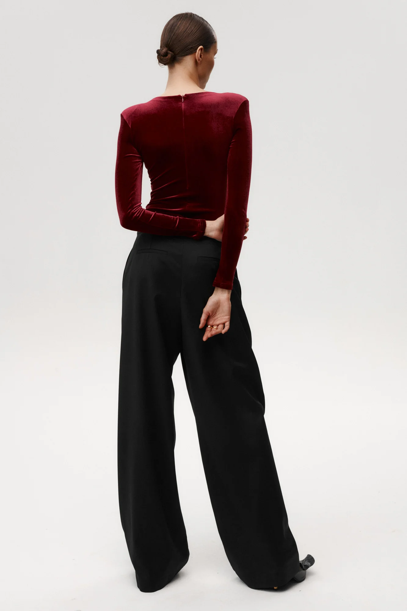 Maneater Bodysuit Burgundy - Image 3