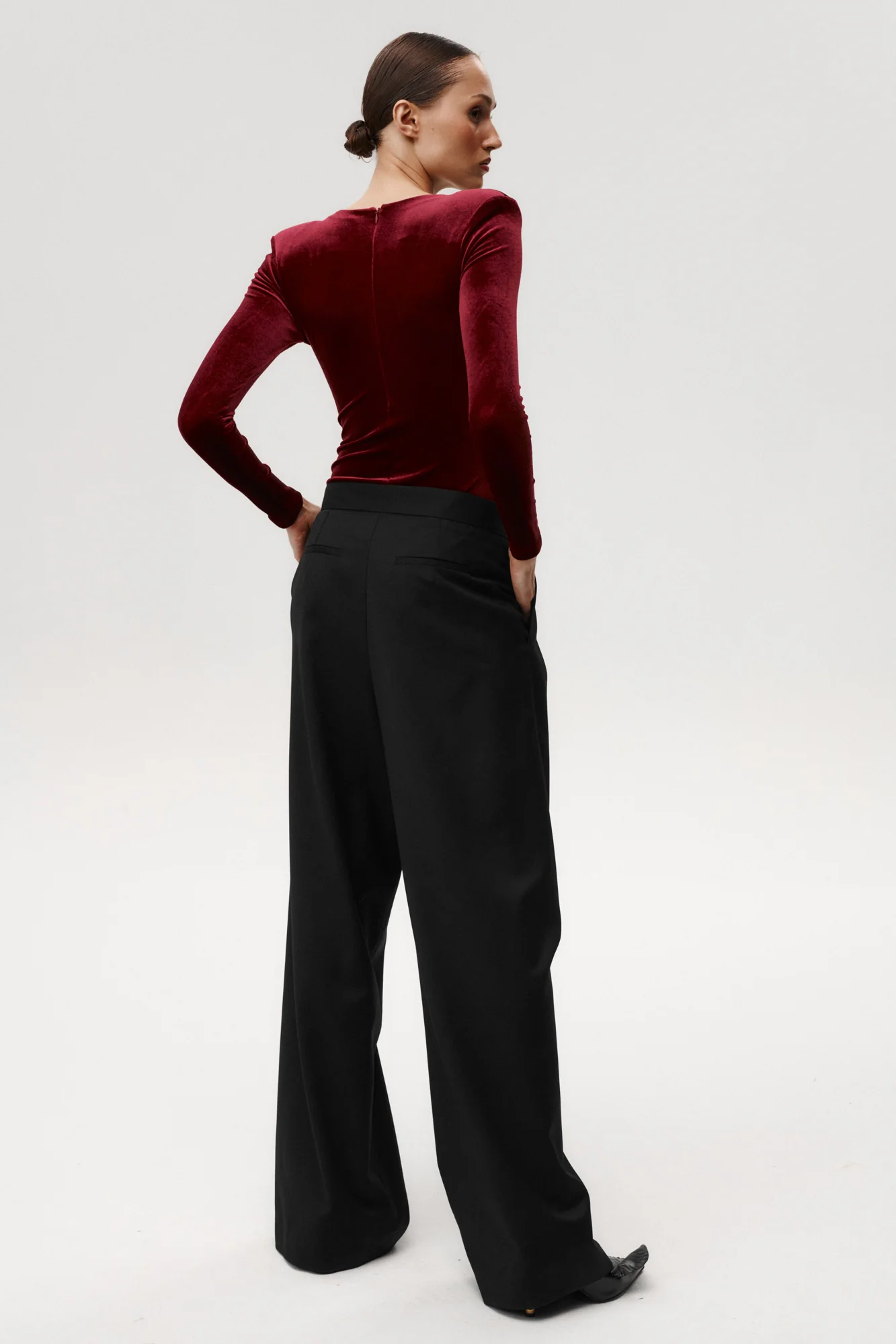 Maneater Bodysuit Burgundy - Image 6